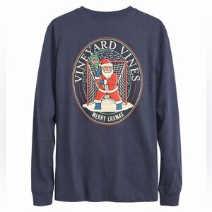 Vineyard Vines Merry Laxmas Long Sleeve Men’s Tee